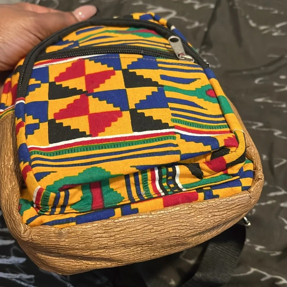 Mini African print backpack - Picture 4 of 4